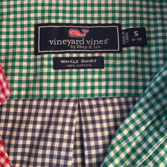 PERFECT FOR CHRISTMAS Vineyard Vines whale shirt oxford size S (8-10) - Picture 3 of 4
